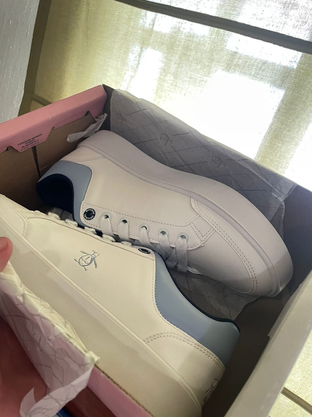 Customer photo review of Tenis Style Janny Blanco Azul