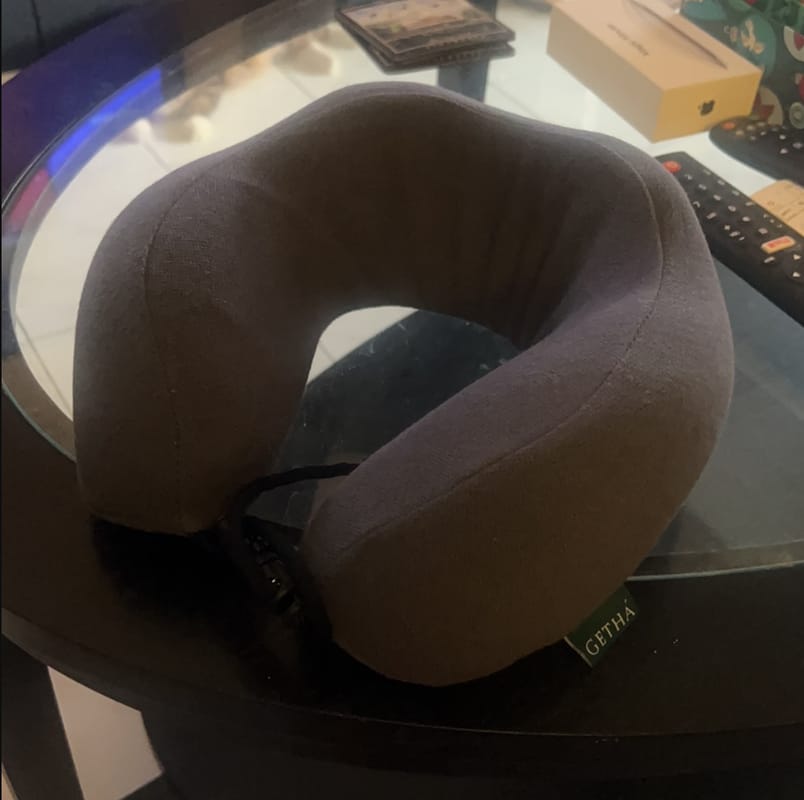 Customer photo review of Smart Neck Latex Pillow - Small