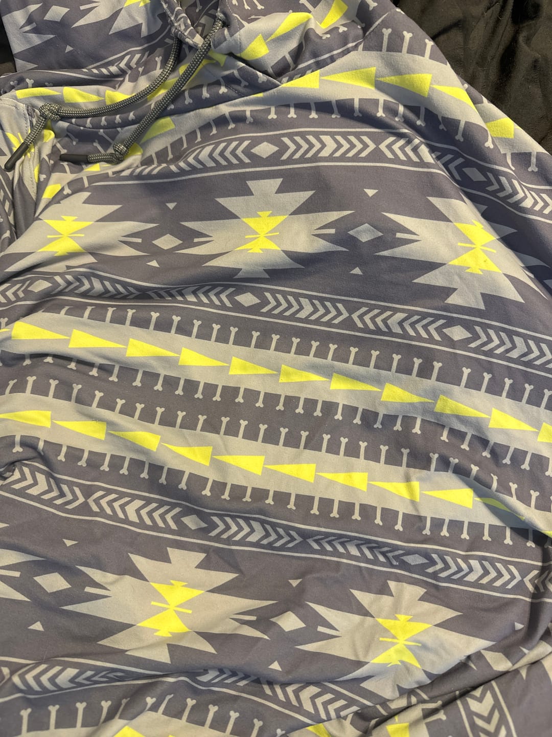 Customer photo review of Aztec Gray – Performance Hoodie
