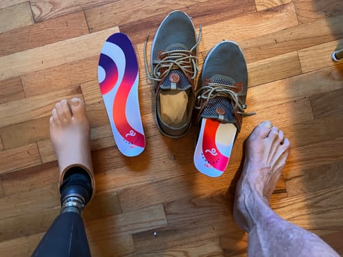 Customer photo review of Move Game Day Pro Performance Insoles