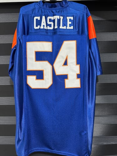 Customer photo review of Thad Castle Blue Mountain State Football Jersey
