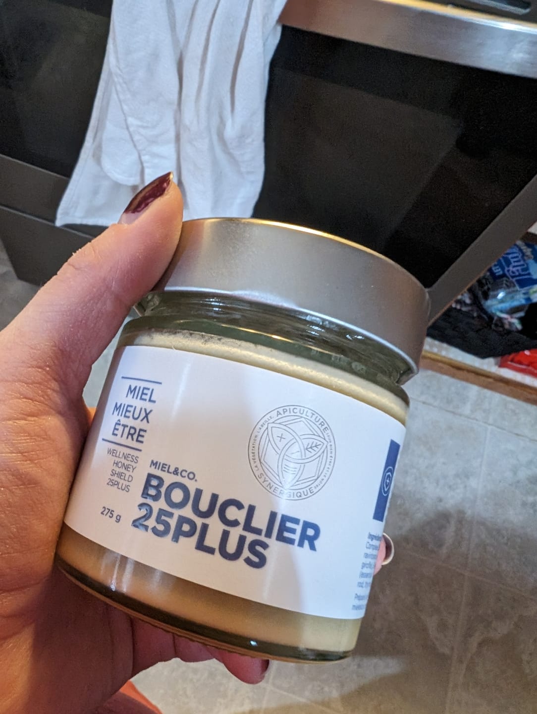 Customer photo review of Miel Mieux-Être Bouclier 25PLUS