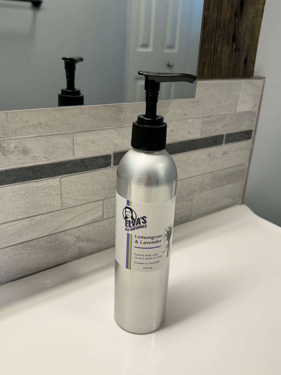 Customer photo review of Lemongrass & Lavender Hand & Body Wash