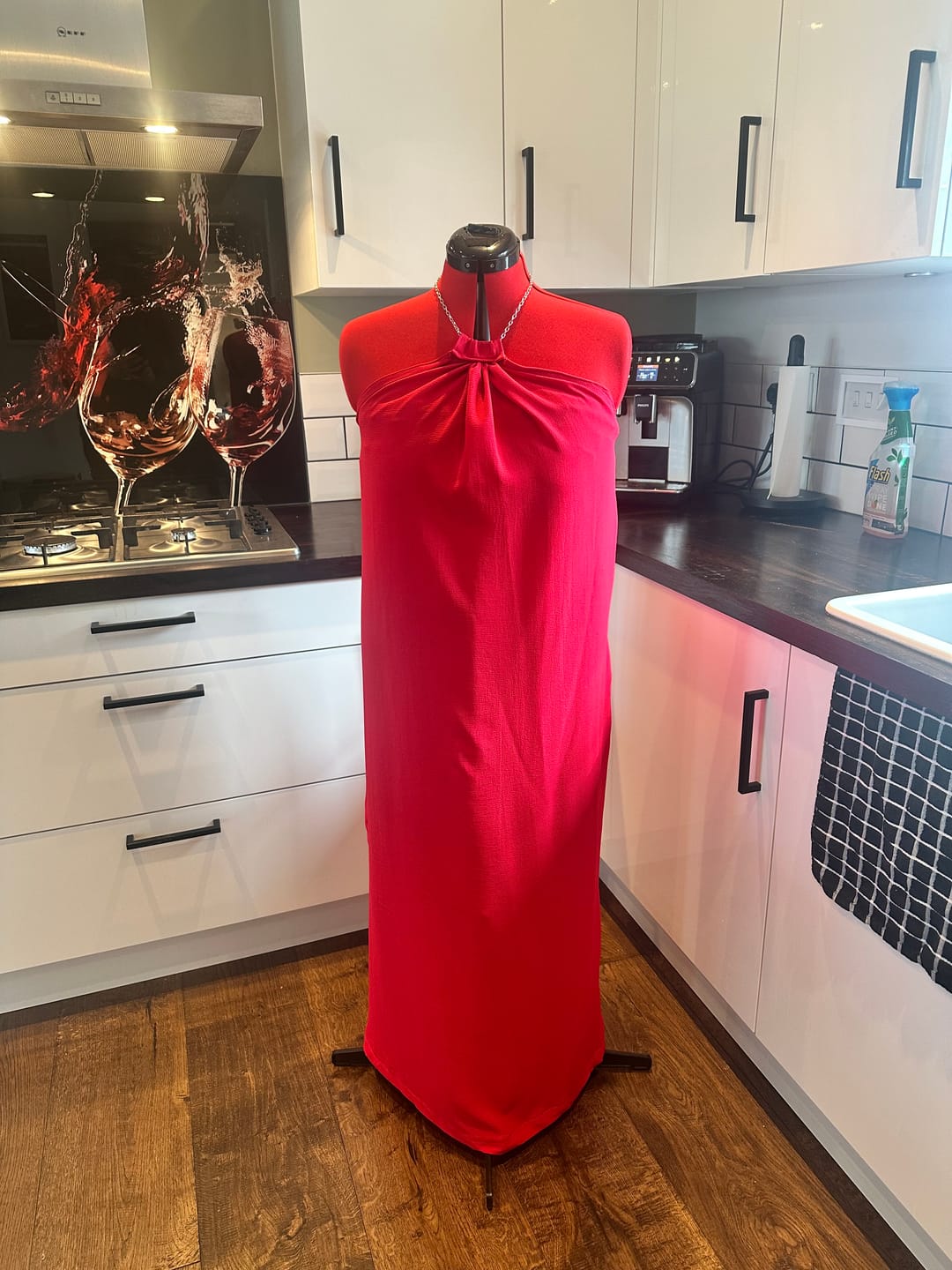 Customer photo review of Plain Bubble Crepe Fabric