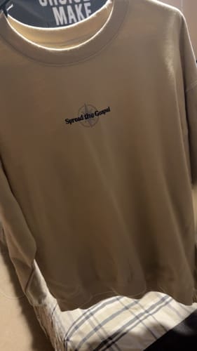 Customer photo review of Go Into All the World - Crewneck