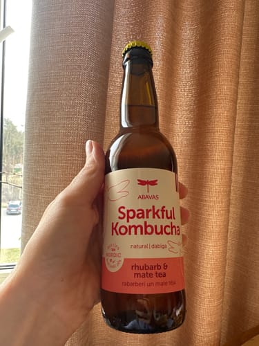 Customer photo review of Sparkful Kombuča ar rabarberiem un mate tēju, bezalkoholisks