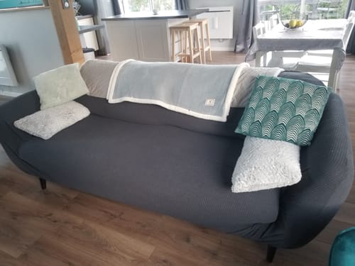 Customer photo review of Gris - Housse de Canapé Imperméable
