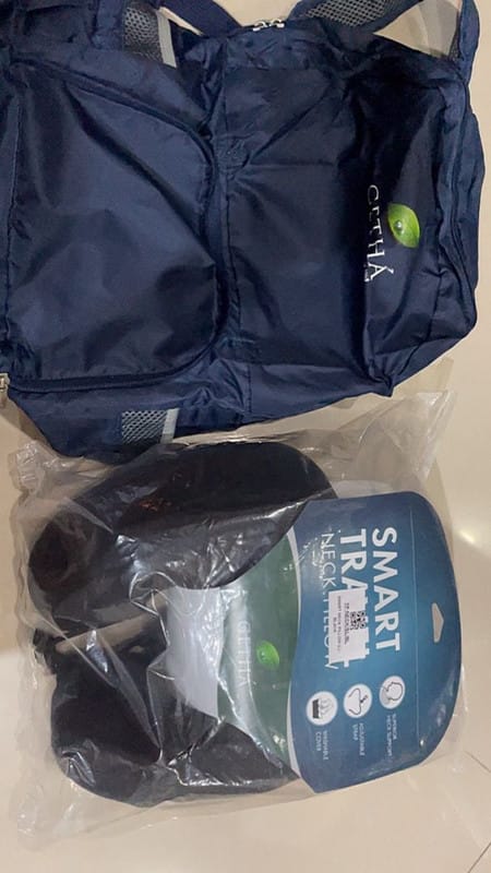 Customer photo review of Smart Neck Latex Pillow - Large