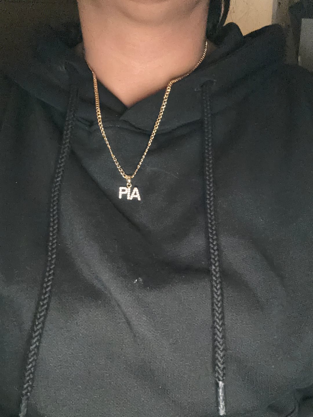 Customer photo review of Iced Arial Name Chain