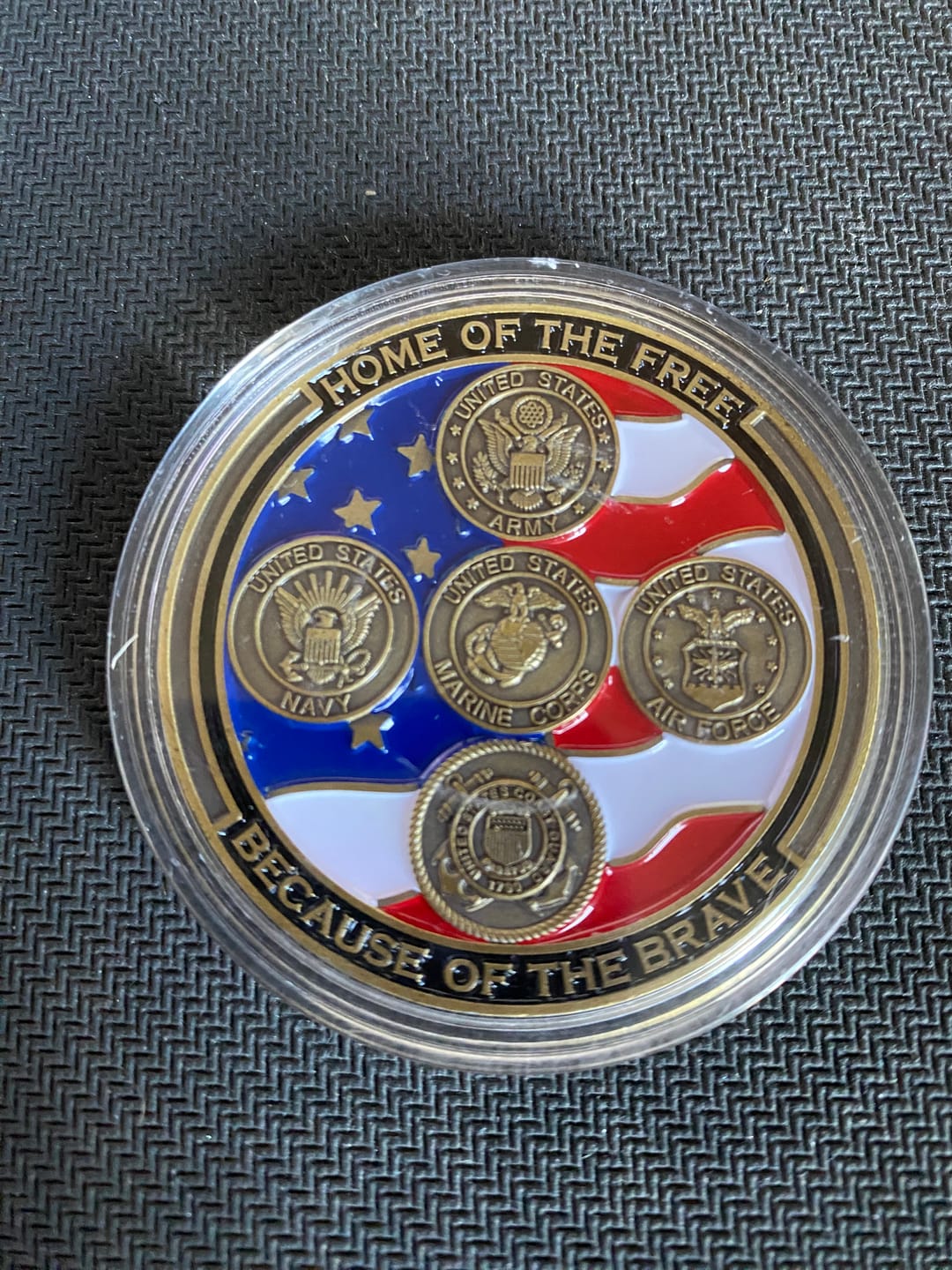 Customer photo review of Thank You For Your Service Coin