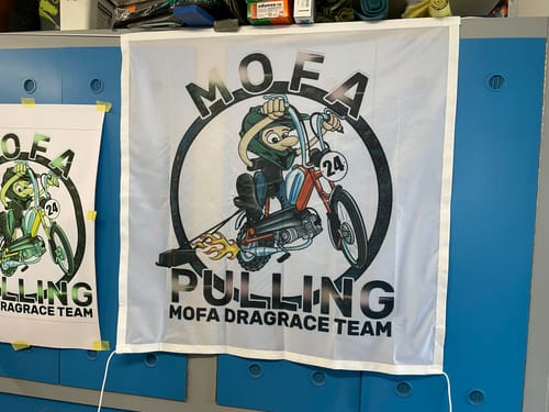 Customer photo review of Fahne inkl. Druck