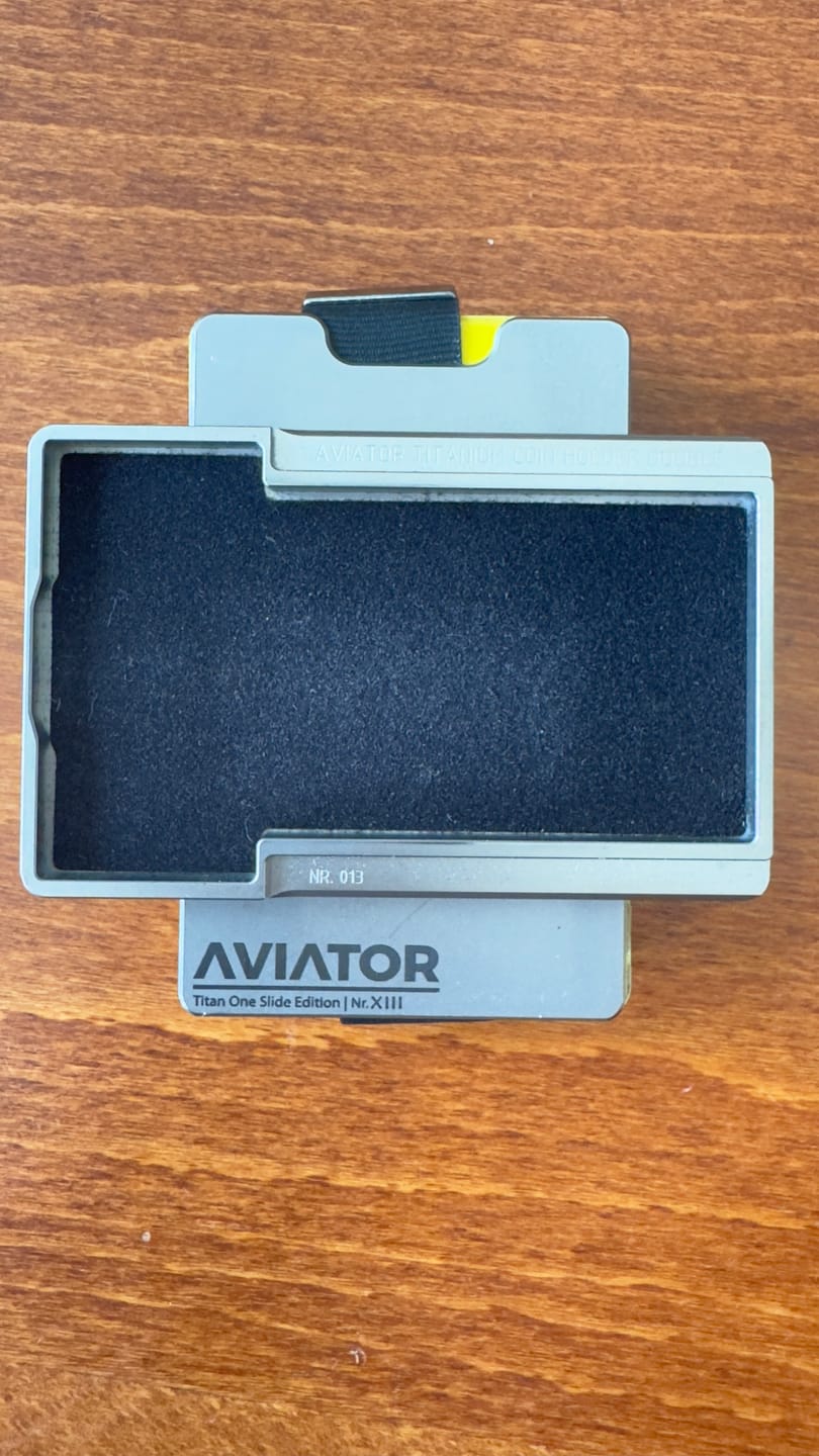 Customer photo review of Titan #1 | Titanium Double Coin Compartment