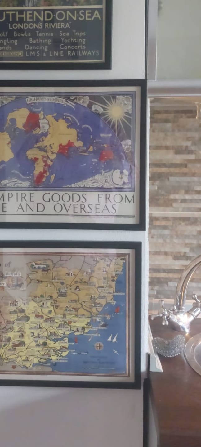 Customer photo review of Old British Empire World Map, 1886 - Queen Victoria Jubilee Wall Chart by the "Graphic"