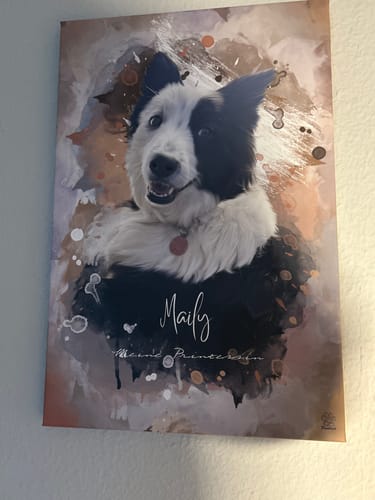 Customer photo review of Aquarell Pawtrait