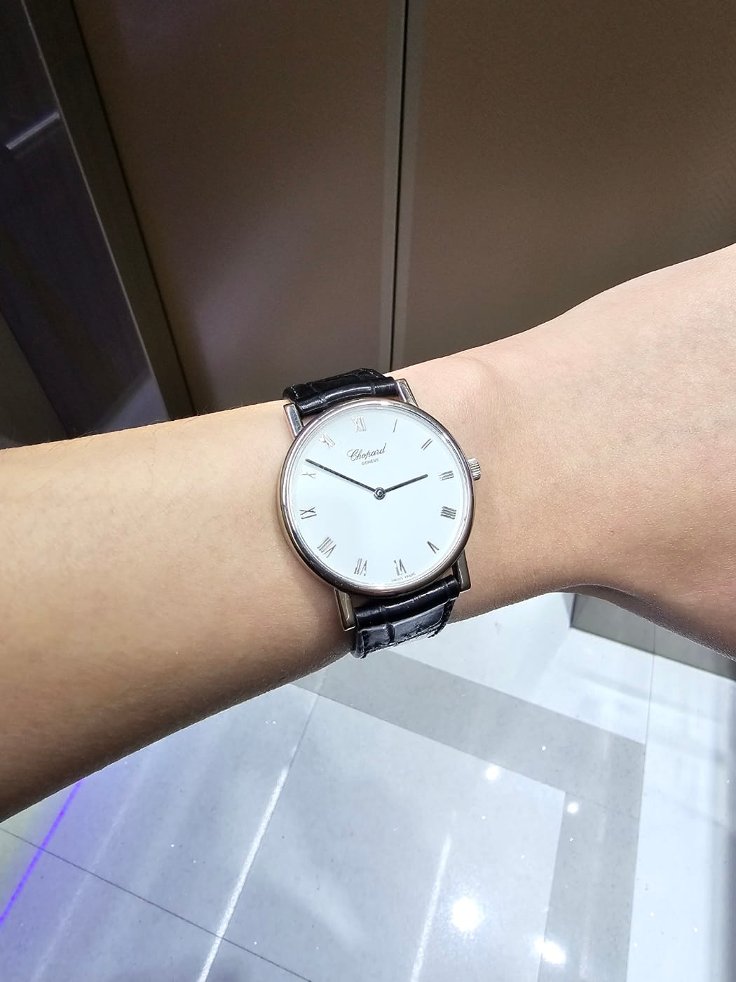 Customer photo review of Matte Black Alligator
