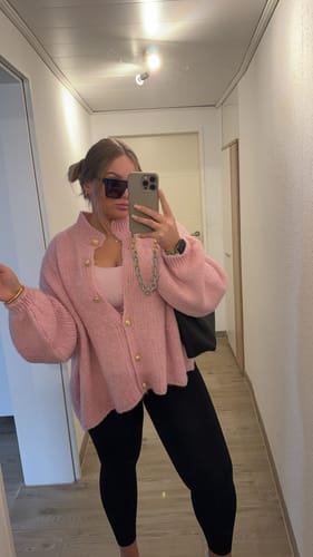 Customer photo review of Oversized Cardigan "CozyGlam"