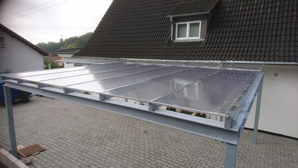 Customer photo review of Doppelstegplatte 16 mm Polycarbonat X-Struktur glasklar