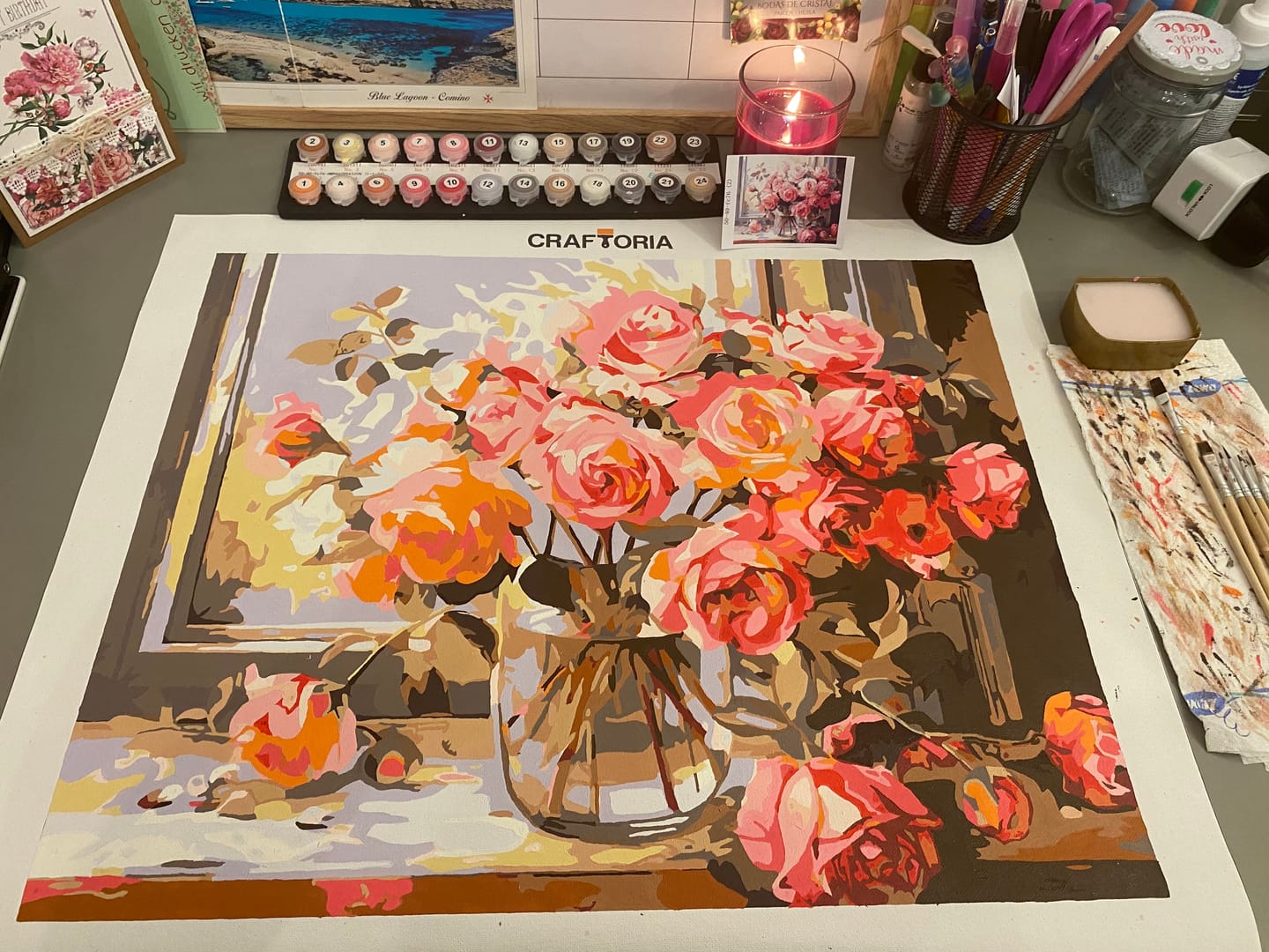 Customer photo review of Numbered Roses