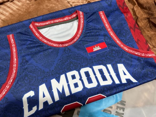Customer photo review of Cambodia Custom Basketball Jersey