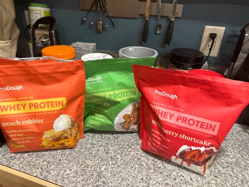 Customer photo review of Gourmet Whey Protein Powders