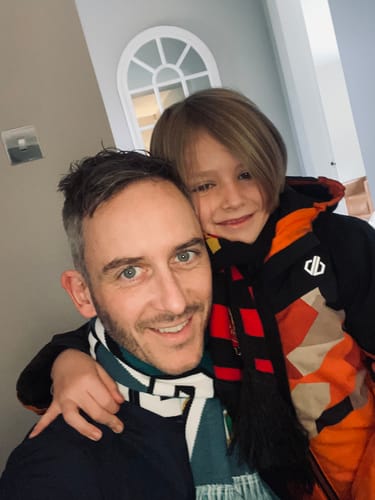 Customer photo review of Football Scarf Mystery Box