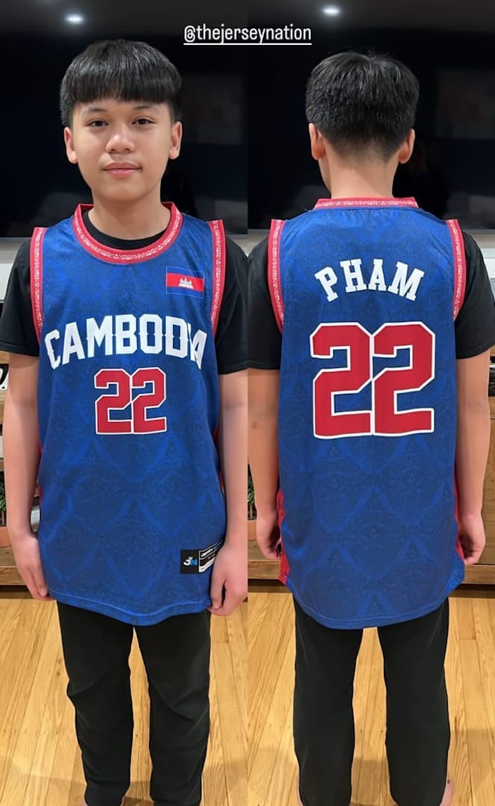 Customer photo review of Cambodia Custom Basketball Jersey