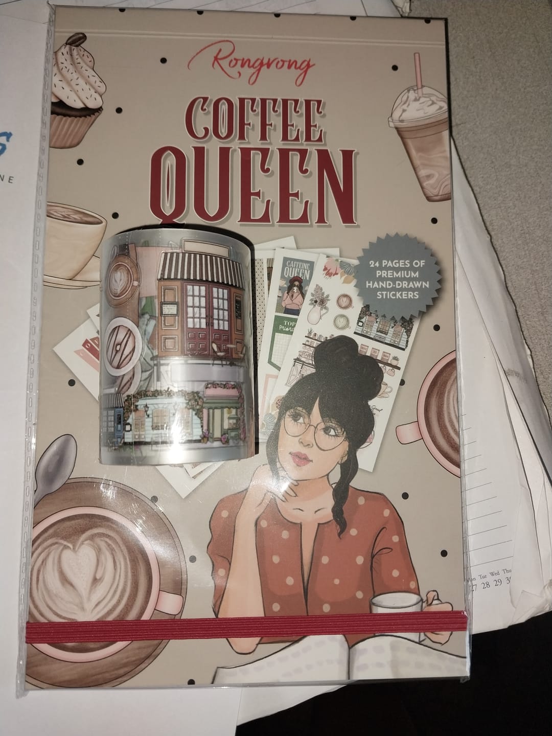 Customer photo review of Coffee Queen Planner Sticker Book