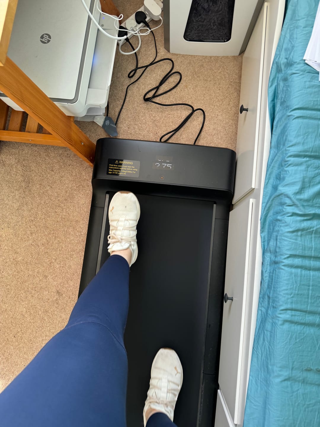 Customer photo review of WalkingPad A1 Pro Folding Under Desk Treadmill 3.72MPH 300lbs 230lbs For UK