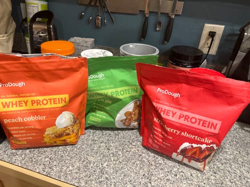 Customer photo review of Gourmet Whey Protein Powders