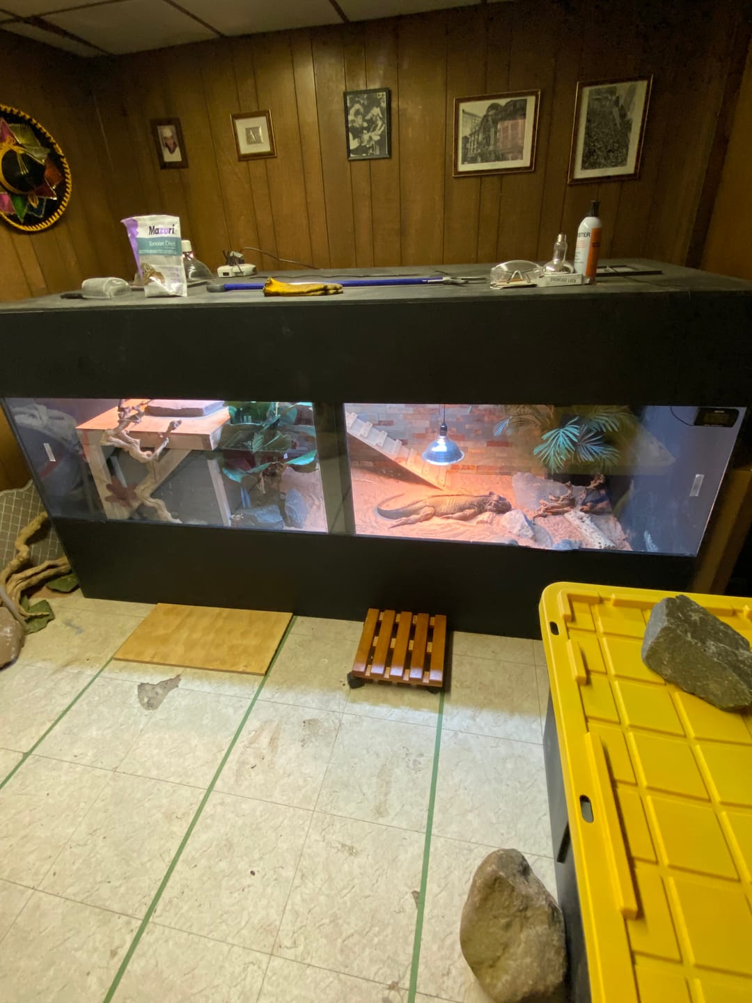 Customer photo review of 96"x48"x48" / 8'x4'x4' Premium PVC Reptile Enclosure