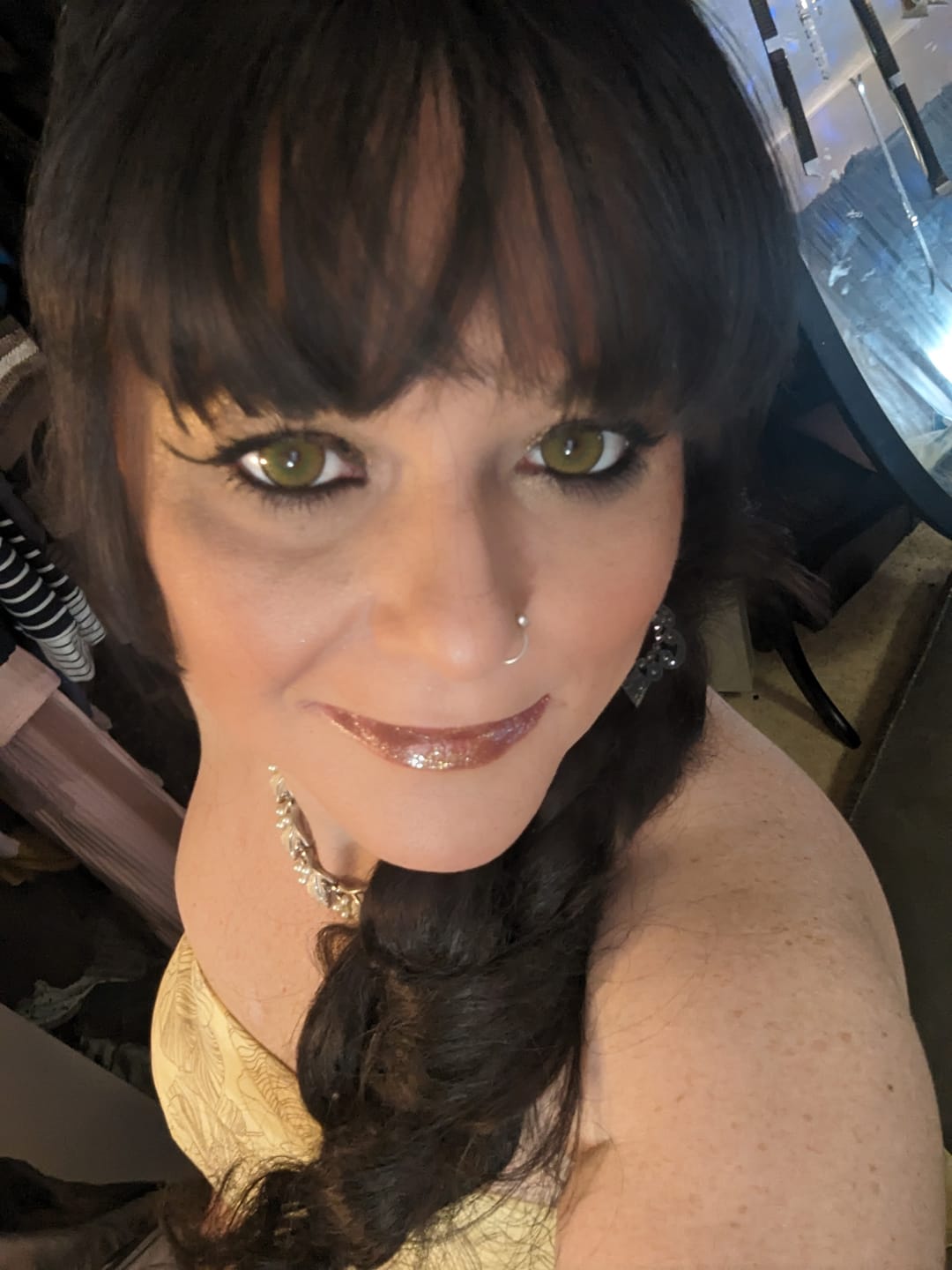 Customer photo review of New York Blue Prescription Coloured Contact Lenses