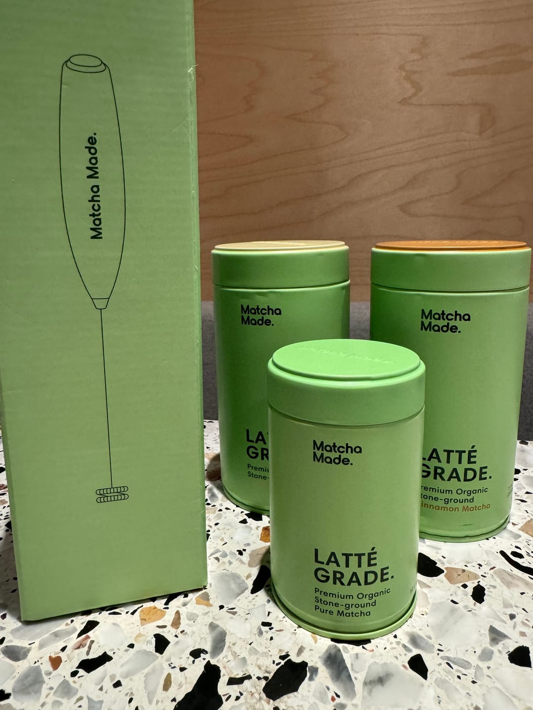 Customer photo review of Unsweetened Matcha Latte