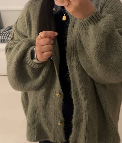 Customer photo review of Oversized Cardigan "CozyGlam"