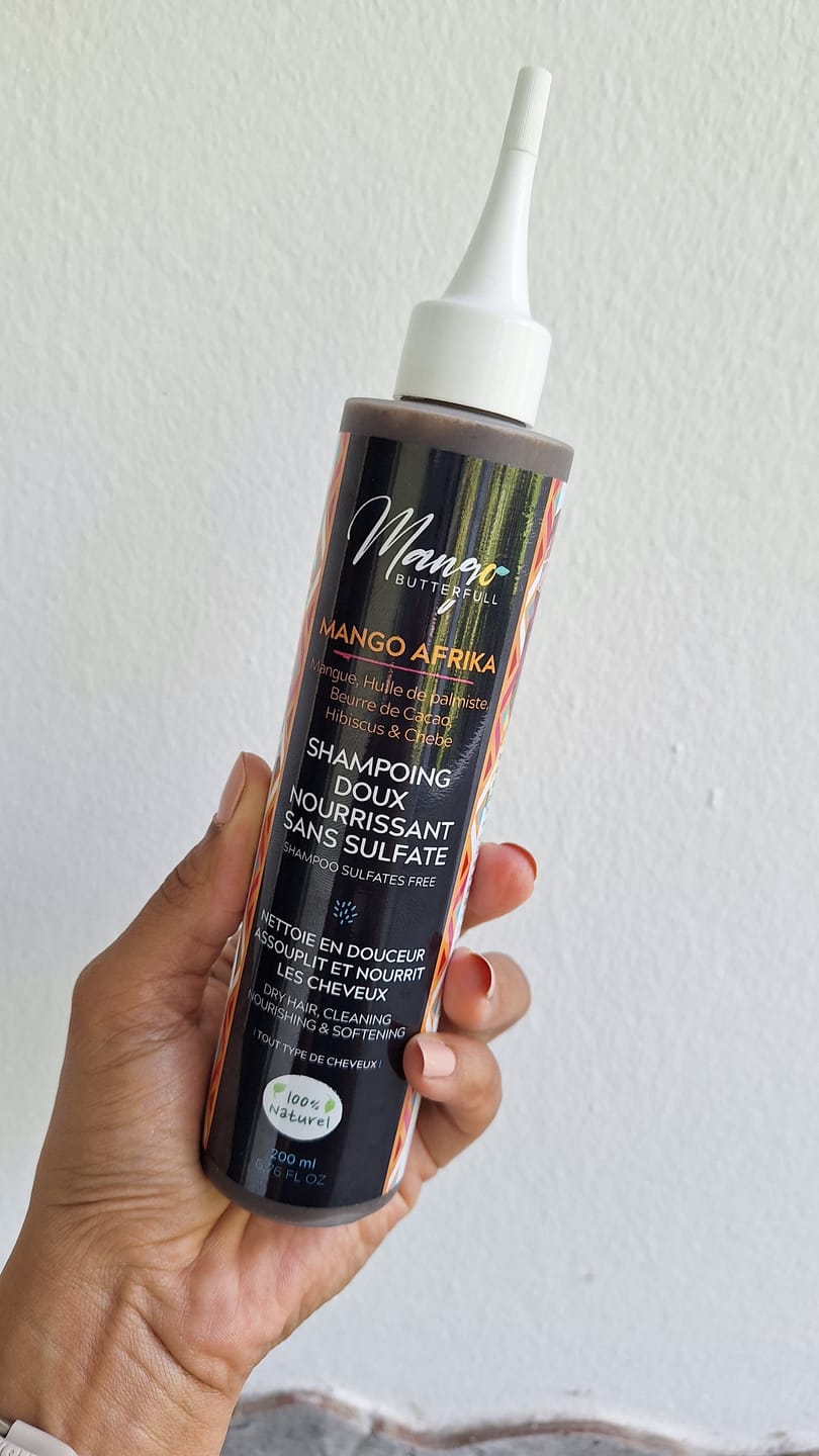 Customer photo review of Shampoing doux sans sulfates  MANGO AFRIKA