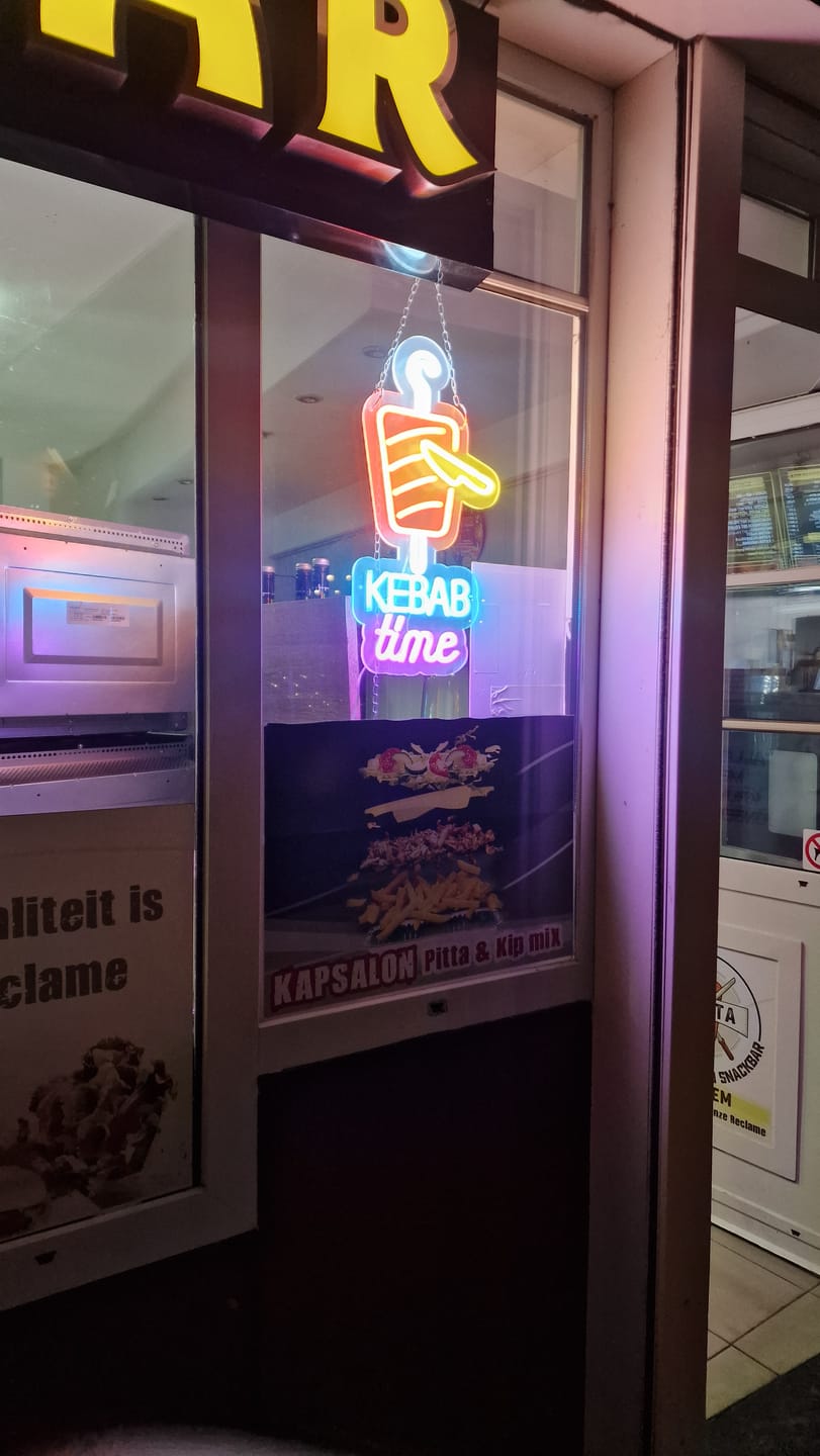 Customer photo review of Neon Sign- "Kebab Time" Reklam