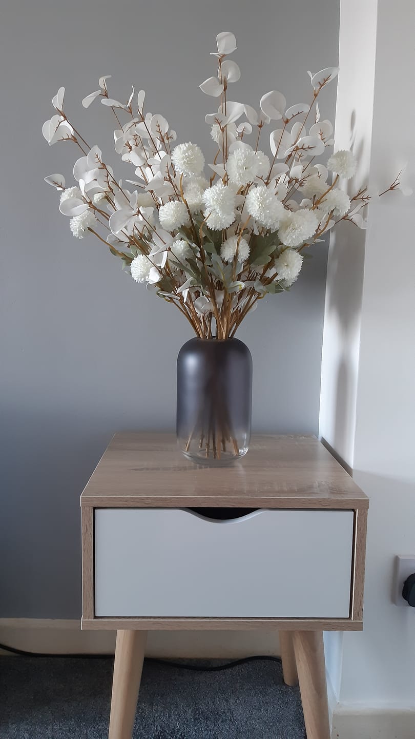 Customer photo review of Faux Eucalyptus - White (5 Stems)