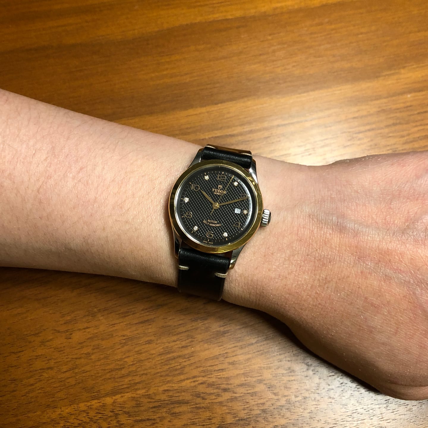 Customer photo review of Unlined Black Shell Cordovan