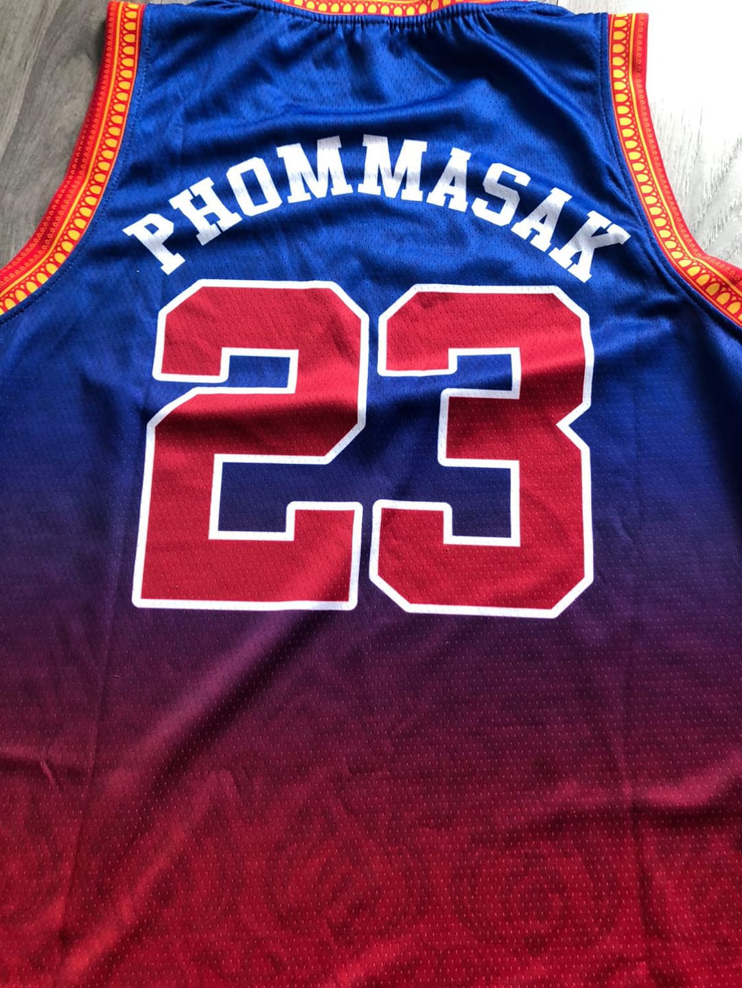 Customer photo review of Laos Custom Basketball Jersey