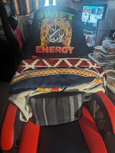 Customer photo review of Swift Pizza Power Sweatshirt