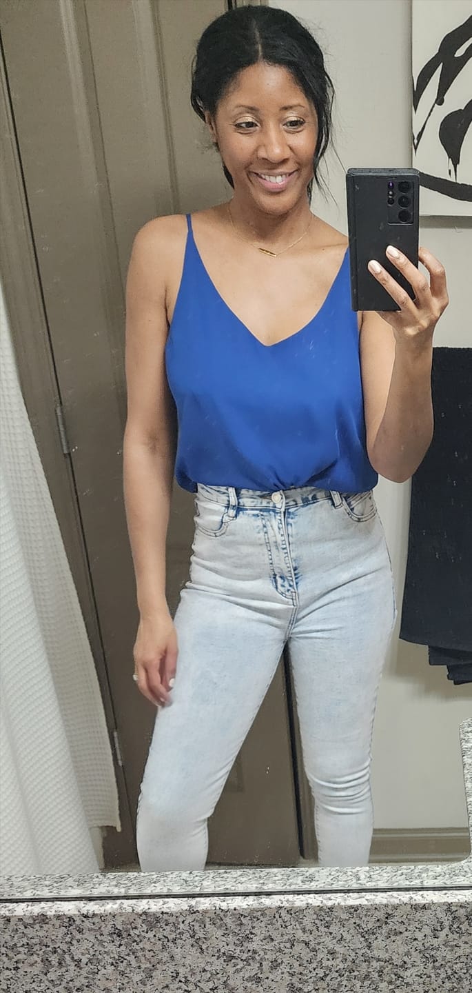 Customer photo review of Golden High-Rise Skinny Jean  #FlatteringFit