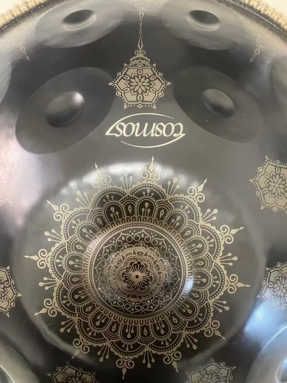Customer photo review of Cosmos Handpan - Midnight Mandarins 9/10/12 Notes in D Minor - Tambourine Gift Set