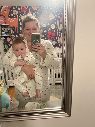 Customer photo review of Wishing for You - Women's Long Sleeve Bamboo Pajama Set