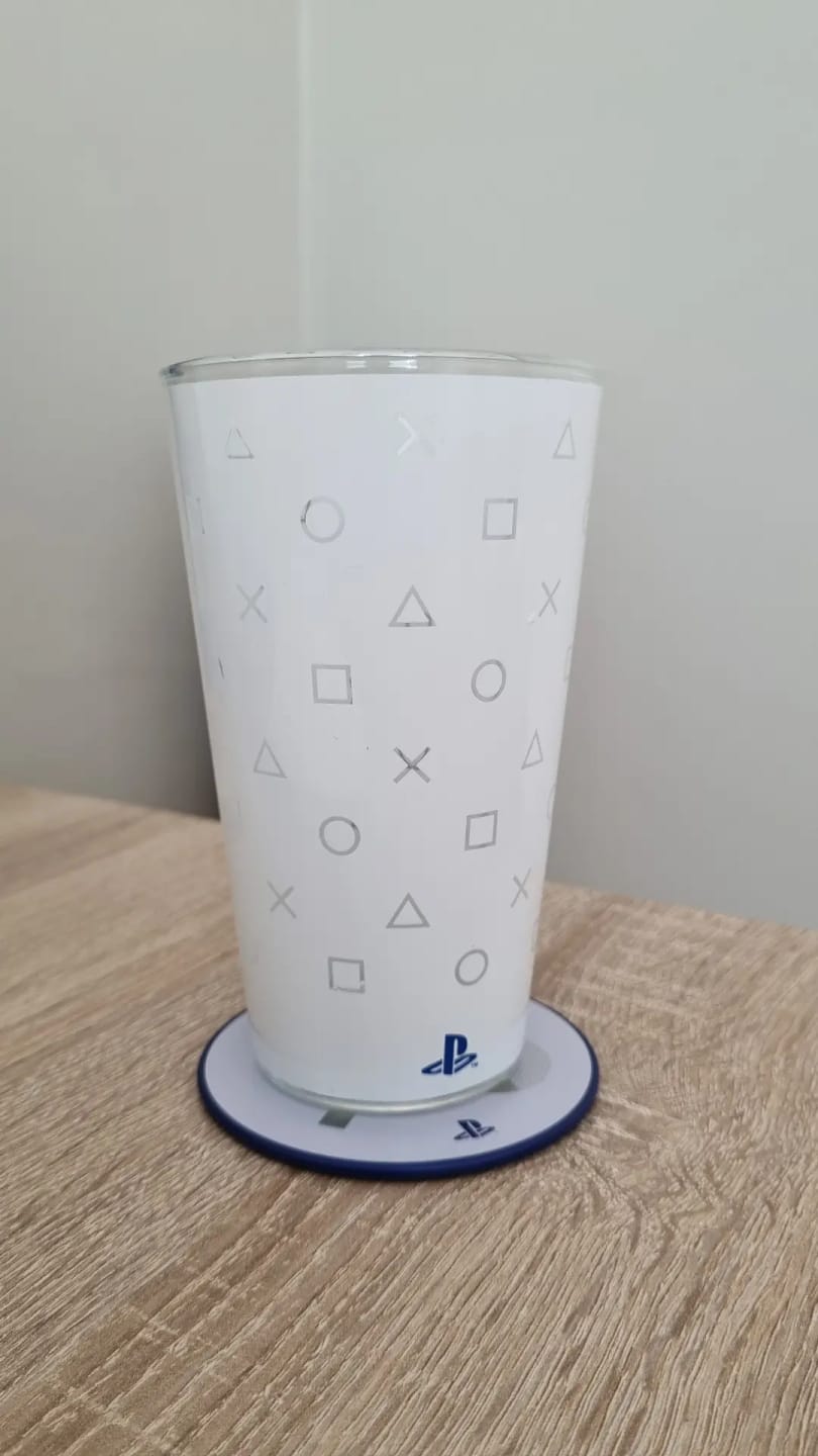 Customer photo review of PlayStation Metal Coasters PS5