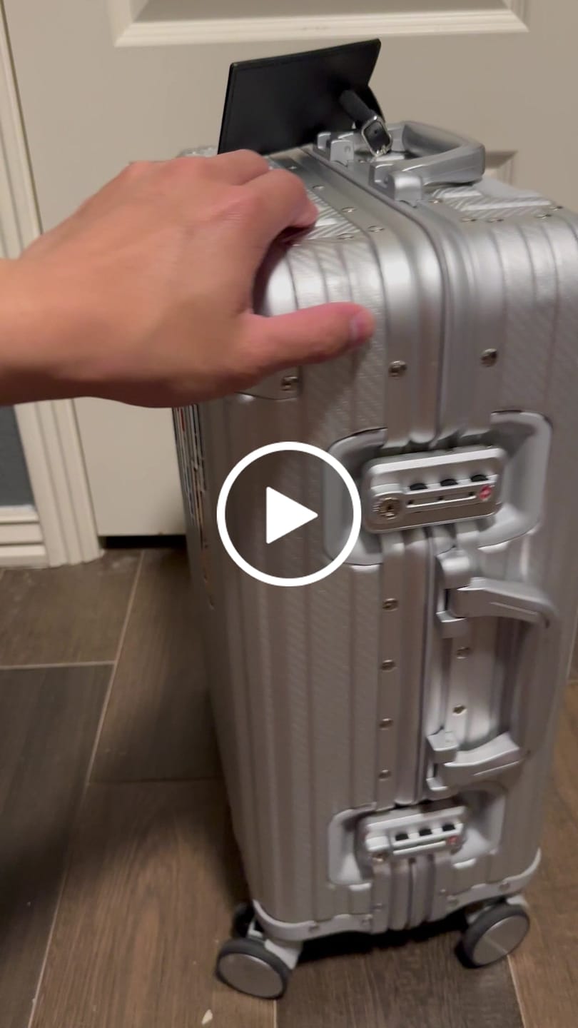Customer video review of TREK Aluminum Suitcase Silver