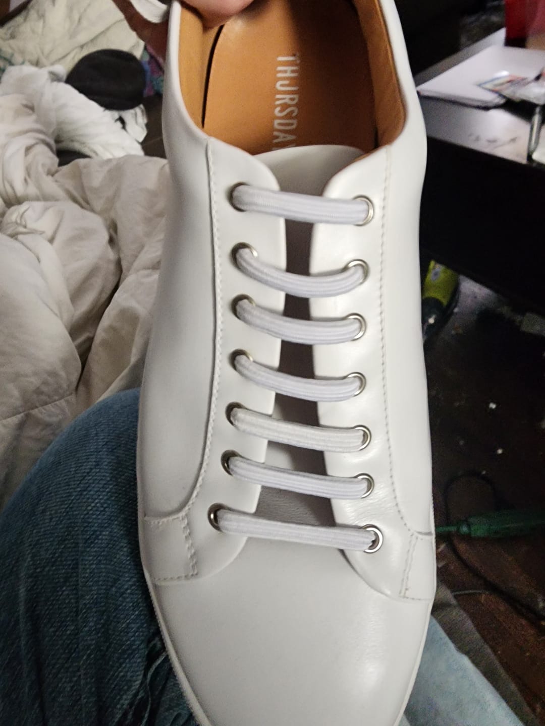 Customer photo review of uLace Slims - White