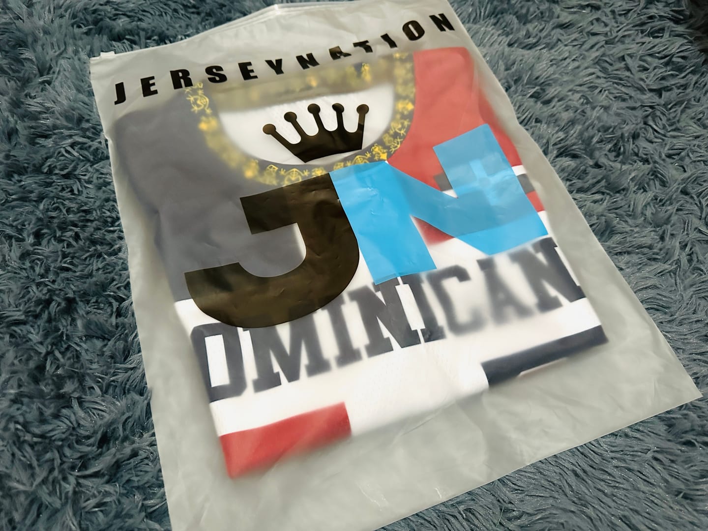 Customer photo review of Dominican Republic Custom Basketball Jersey