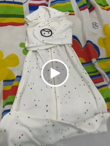 Customer video review of Pelerin Uyku Tulumu 0-6 Ay Cosmos Beyaz Organik Pamuk