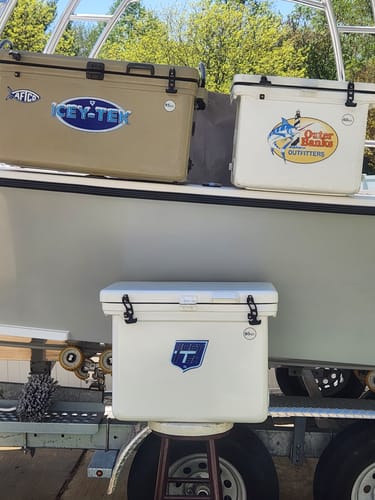 Customer photo review of ICEY-TEK 80 Quart Cooler