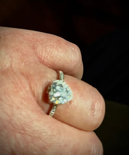 Customer photo review of Forever In My Heart Urn Ring