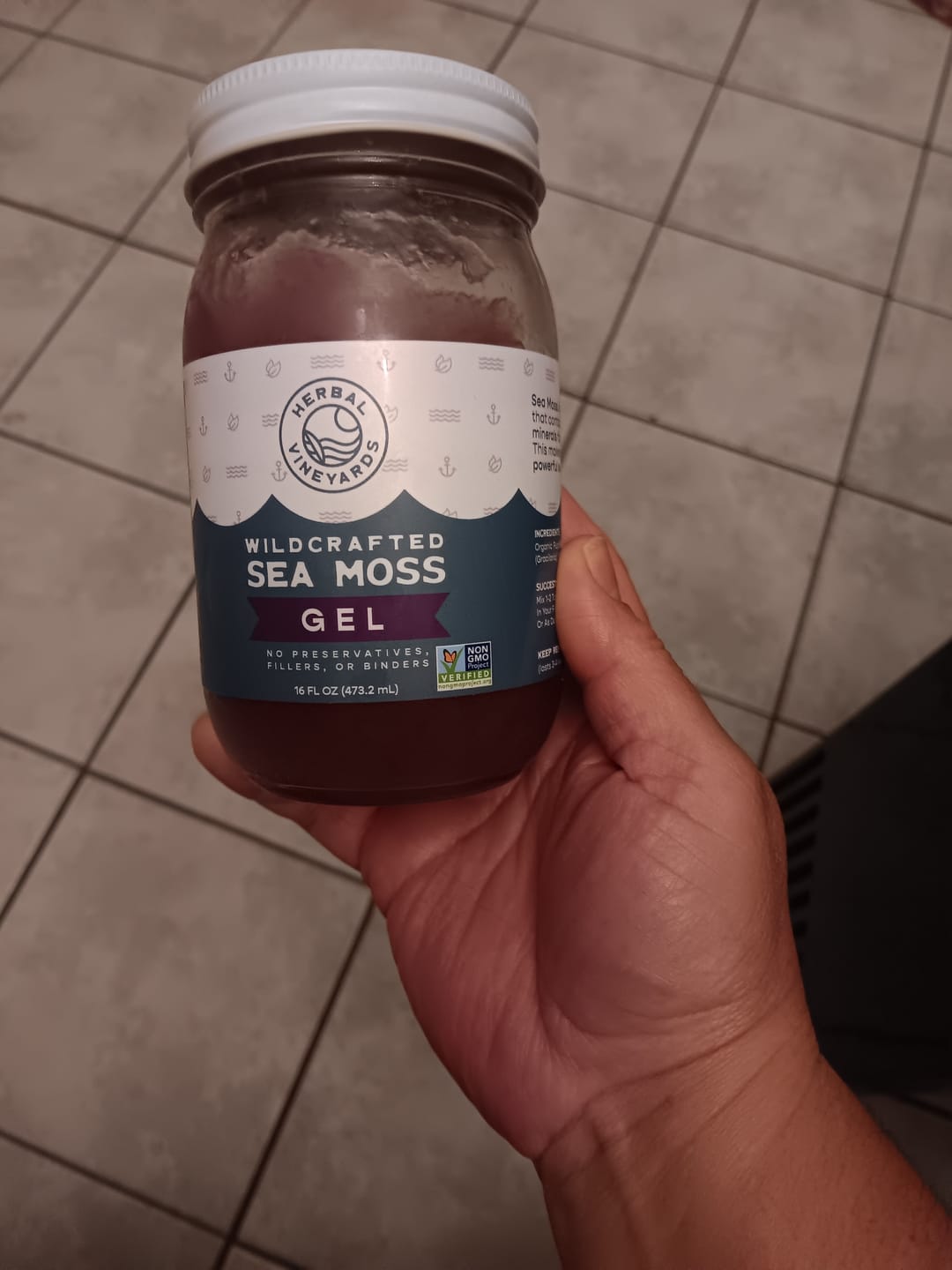 Customer photo review of 60 Day Sea Moss Gel Dynamic Duo